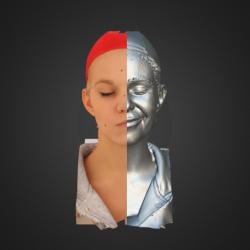 Head Emotions Woman White 3D Phonemes And Emotions